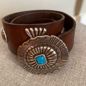 Lauren (By Ralph Lauren) Brown Leather Belt